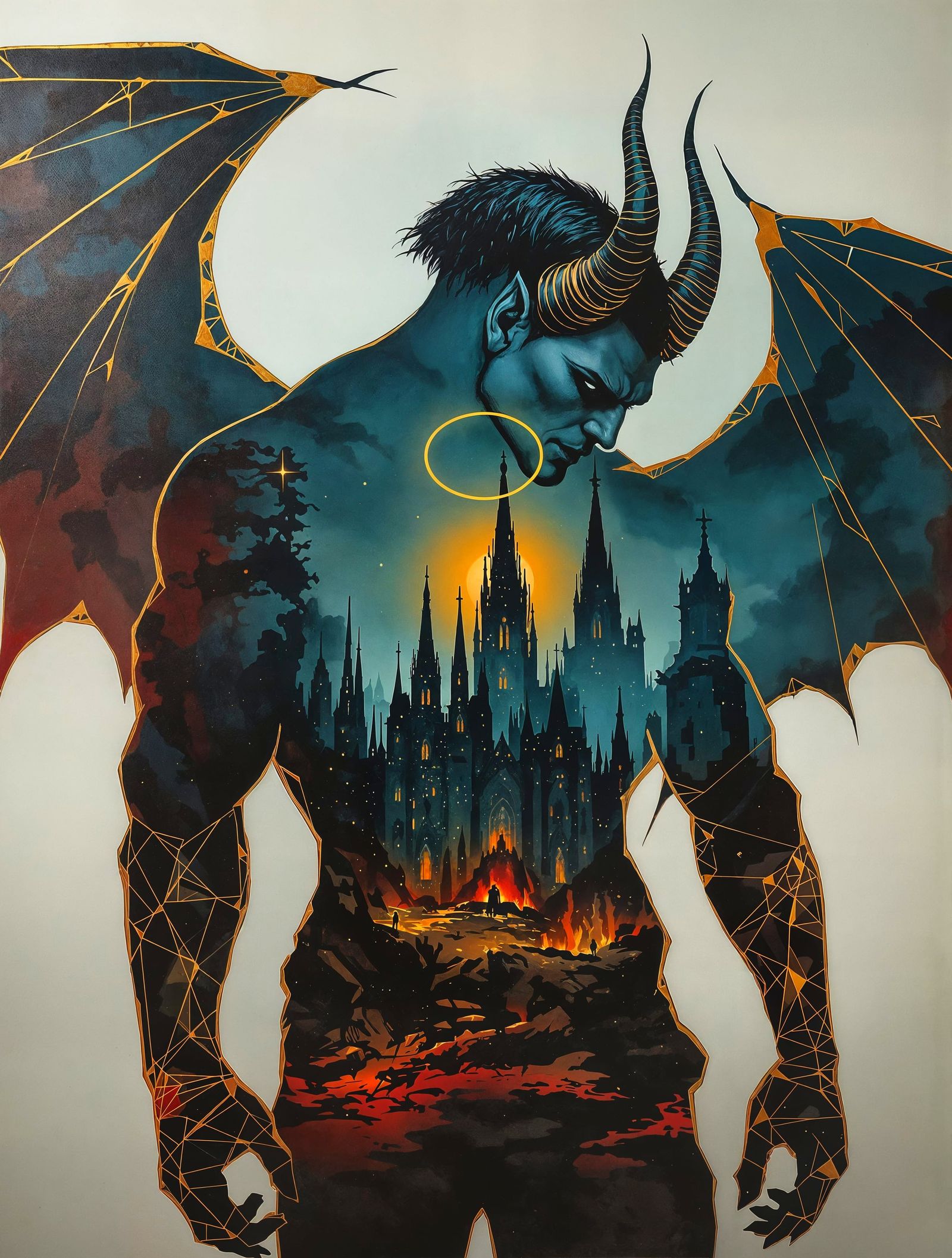 Sorrowful Demon in Vantablack Majesty