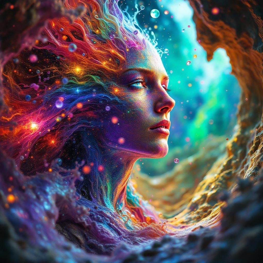 Quantum Man Teleporting Between Surreal Worlds