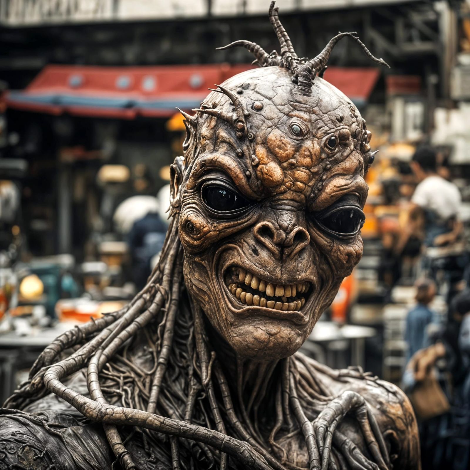 Photorealistic Aliens in Fashionable Clothing