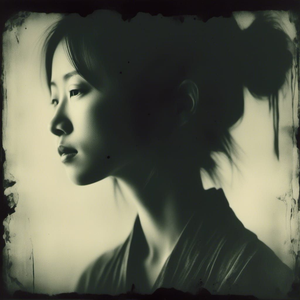 Pensive Woman Portrait in Soft Shadows