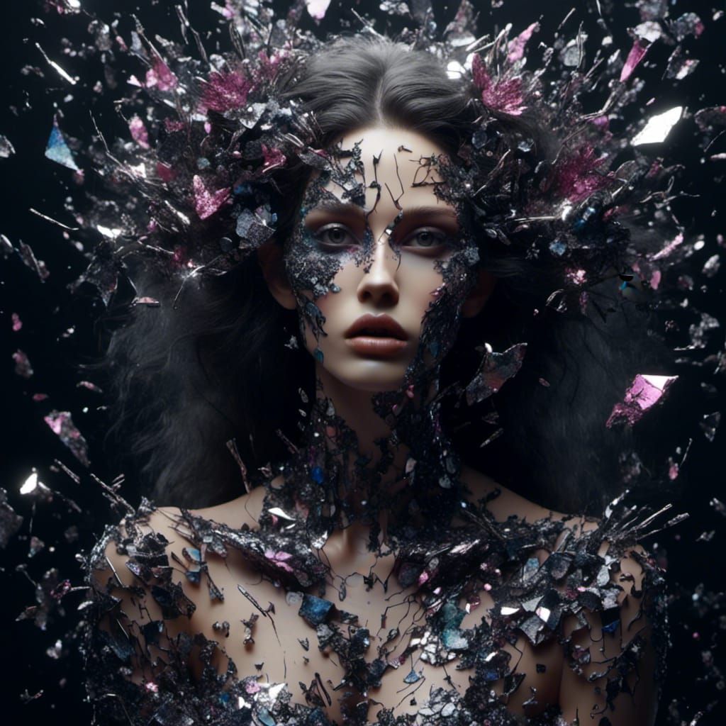 Abstract Shattered Mirror Creatures