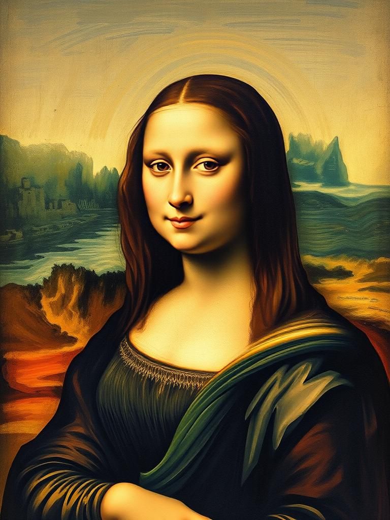 Cubist Mona Lisa Interpretation by Picasso