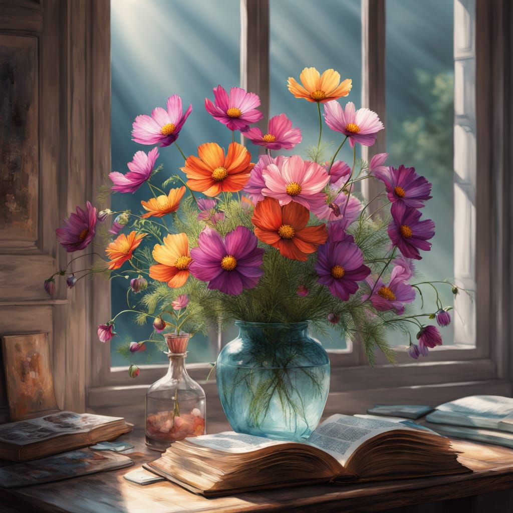 Stunning Cosmos Flower Contest in Soft Focus