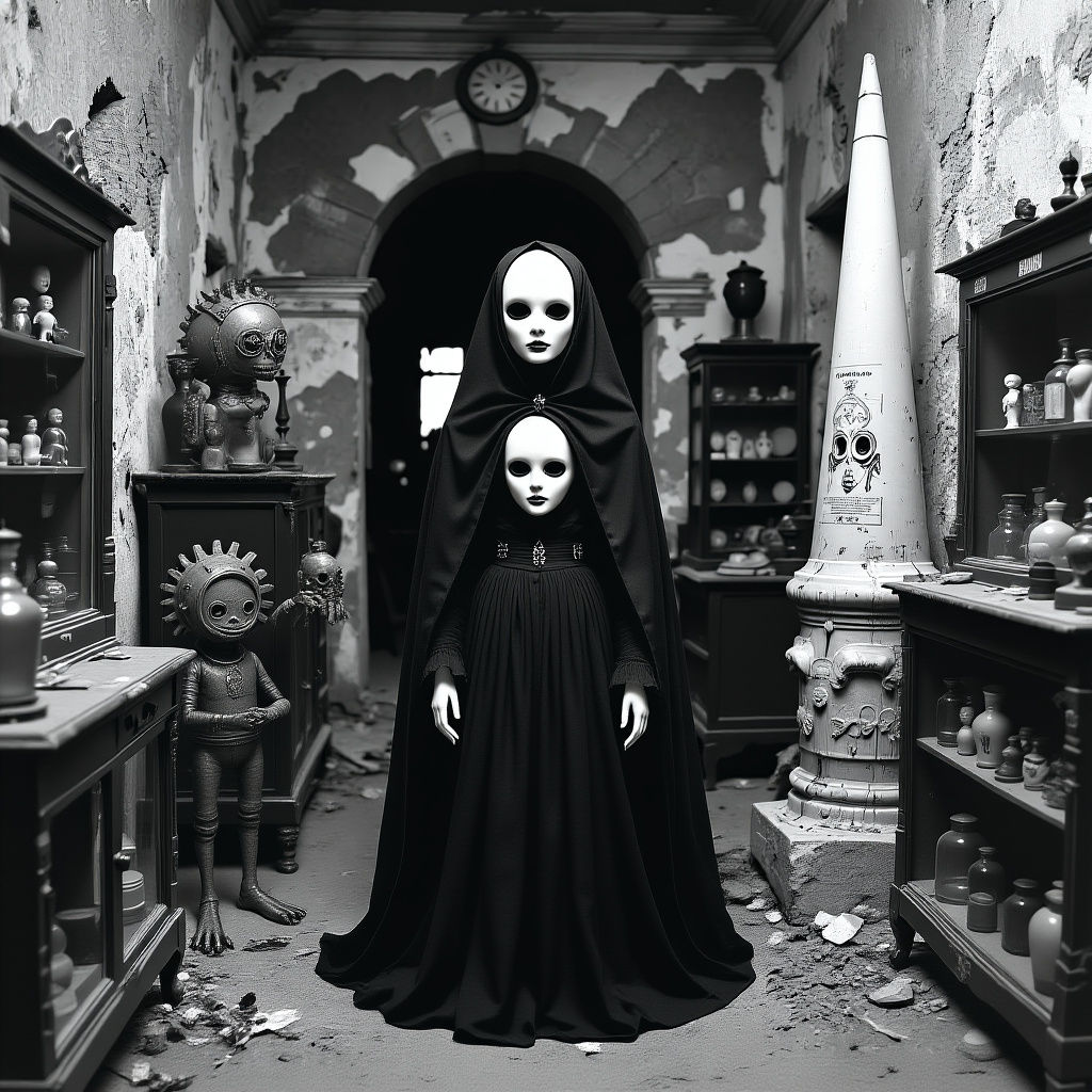 Surreal Mannequin Hybrid in Hallucinatory Style