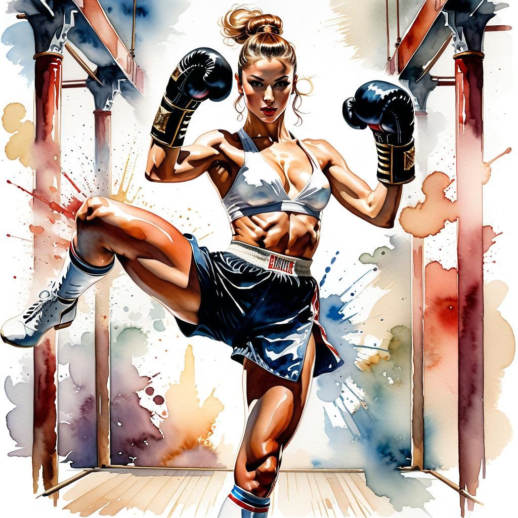 Savate high kick / French boxing