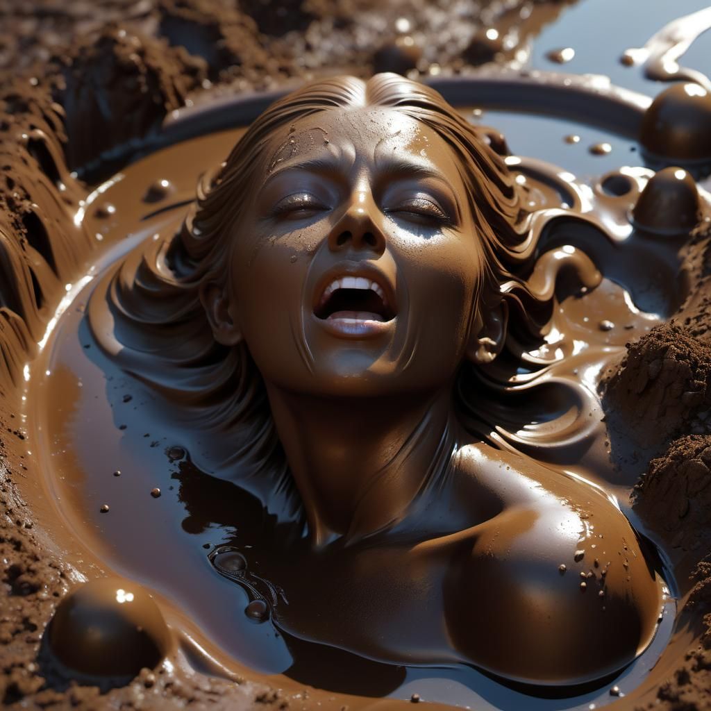 Mud Woman in Art Nouveau Style