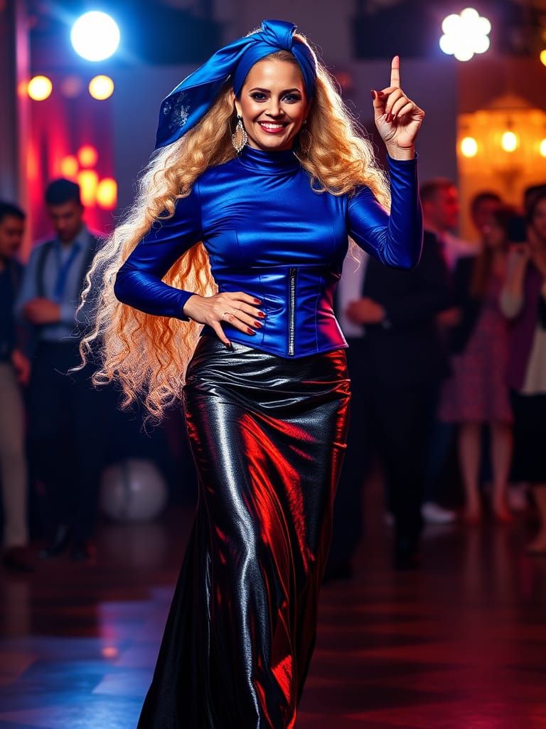 Elegant Secretary in High-Fashion Glamour: Editorial Photogr...