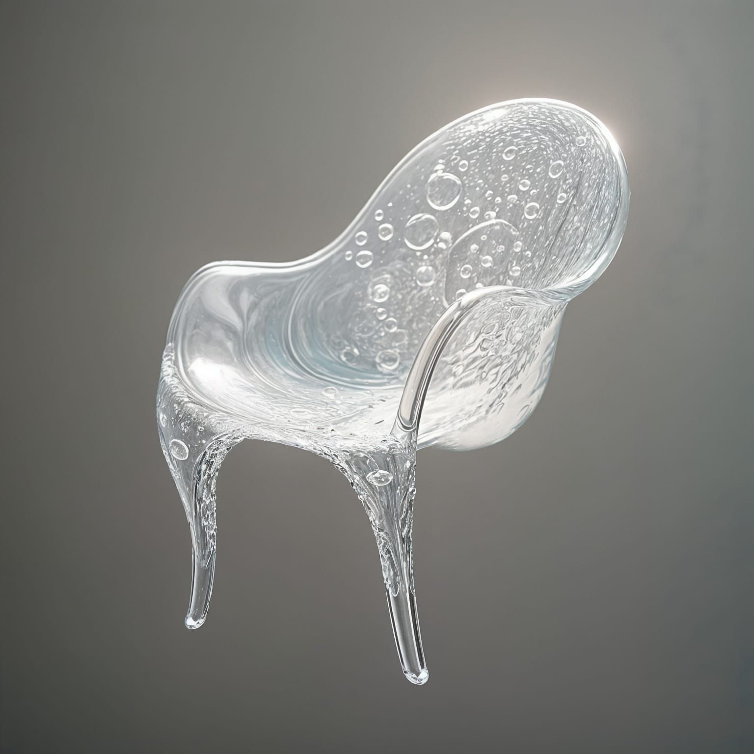 Dreamy Water Chair in Ethereal Surrealist Style