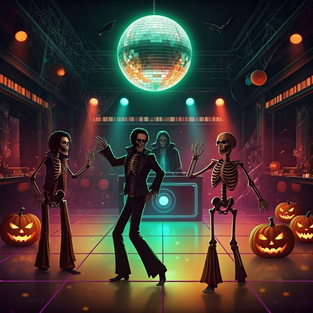 Ethereal Disco Night in a Haunted Club