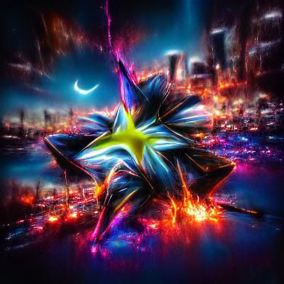 Exploding Star Supernova in Dark Sky