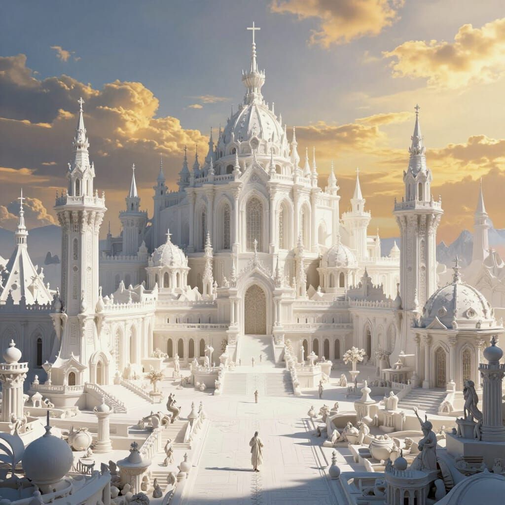 Epic Christian World Digital Matte Painting
