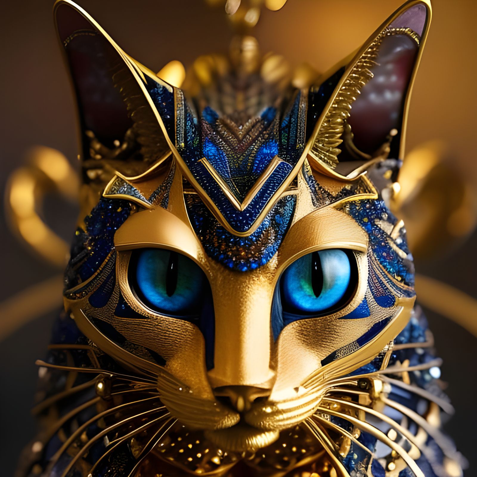 cat of precious metals and gems