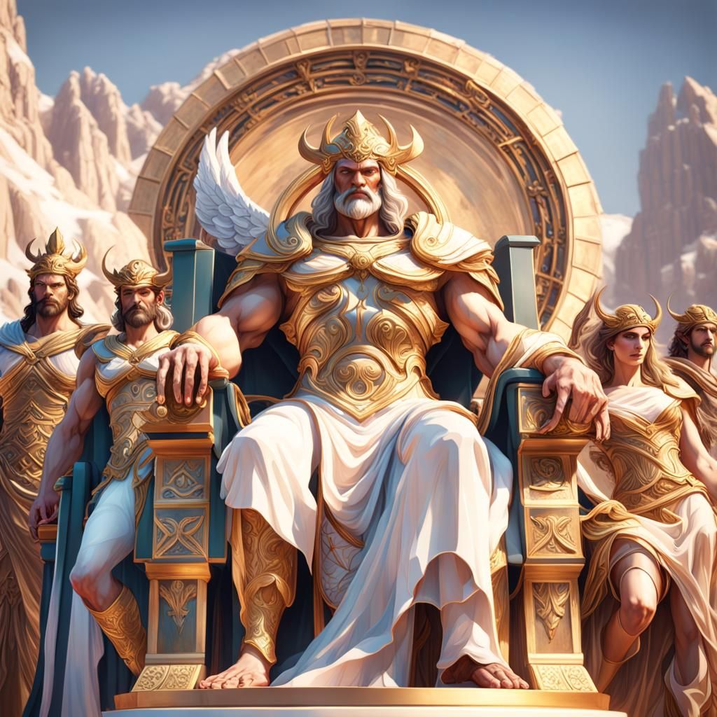 Mount Olympus: Greek Gods and Goddesses Portrait