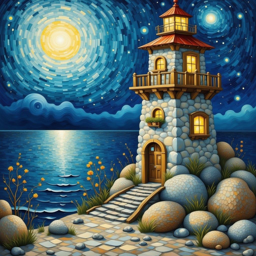 A solitary lighthouse…