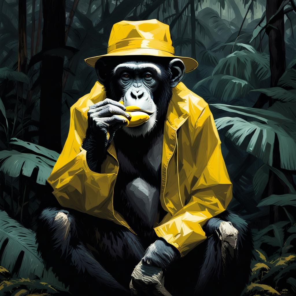 Chimp in a Raincoat