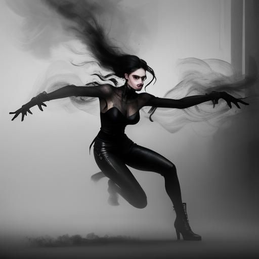 Dark Dreamscape in Cyberpunk Brushstrokes