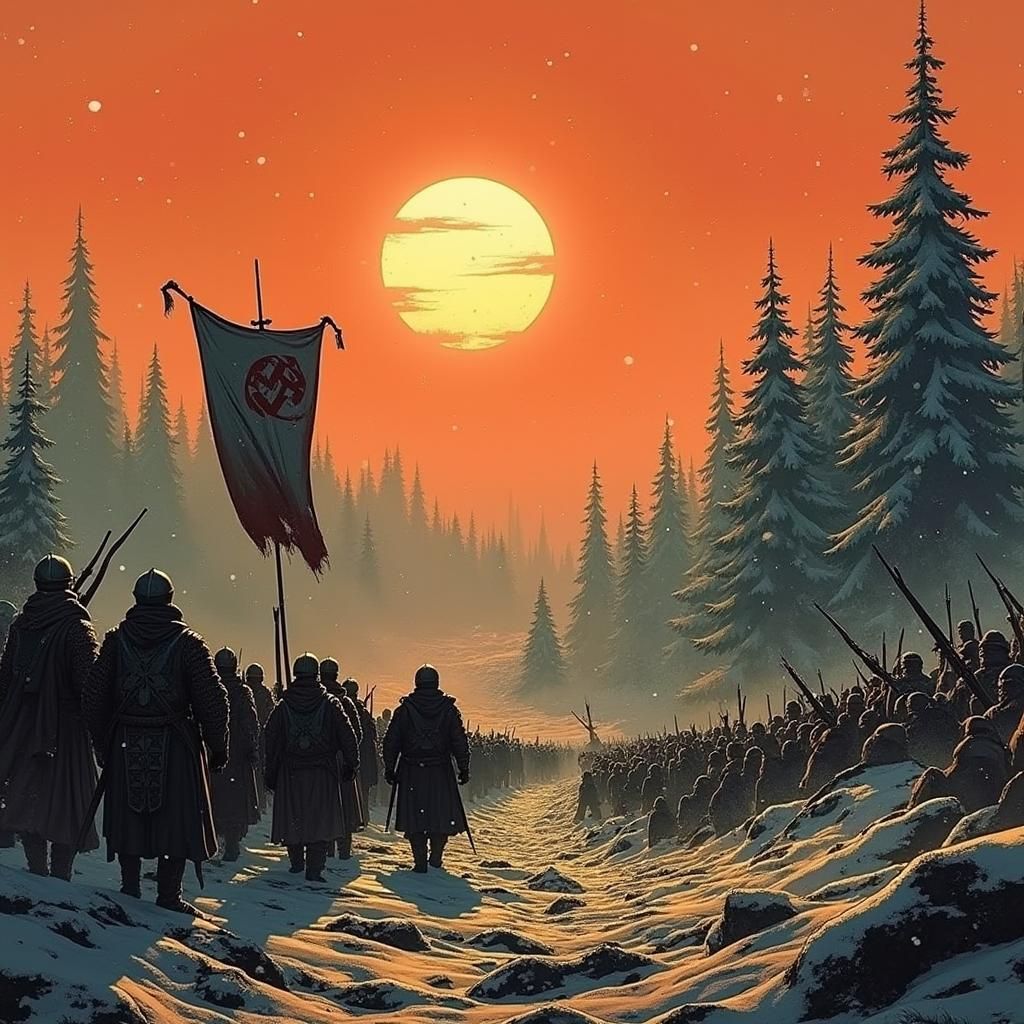 Epic Film Set: Knights, Crusaders, and Modern Warfare