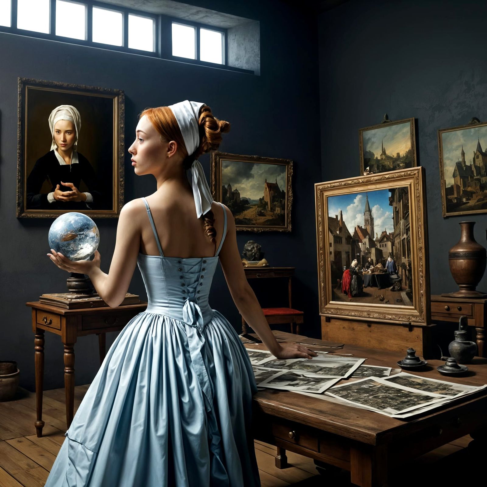 Abstract 15th Century Life Portrait in Magical Realism