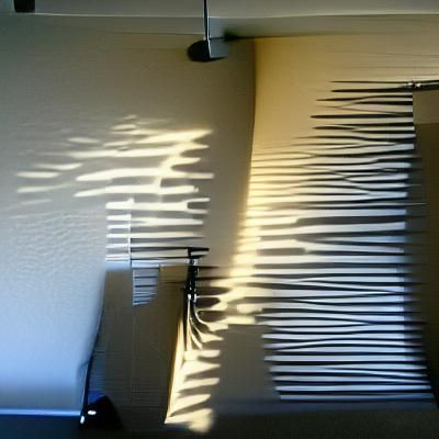 Abstract Shadows Created by Window Blinds