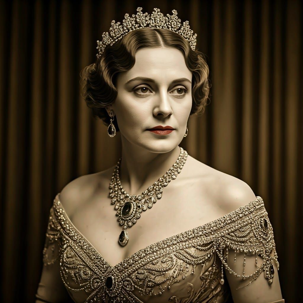 Elegant Aristocratic Woman from the 1930s