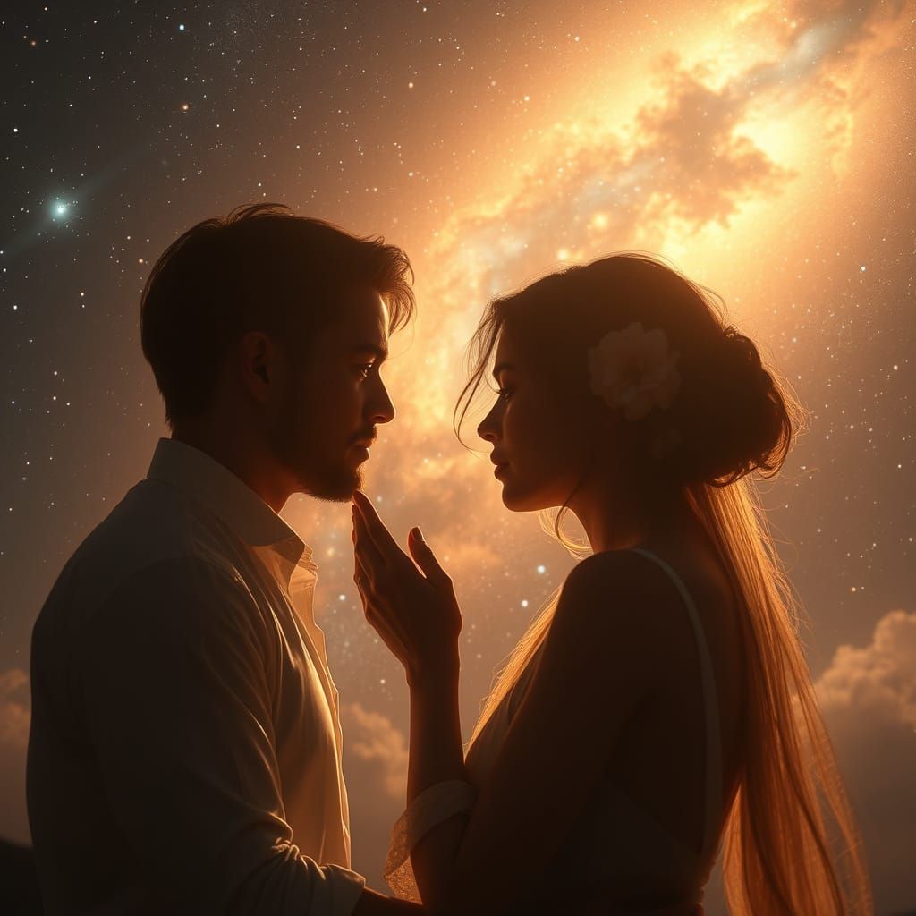 Surreal Nebula Romance in Epic Cinematic Style