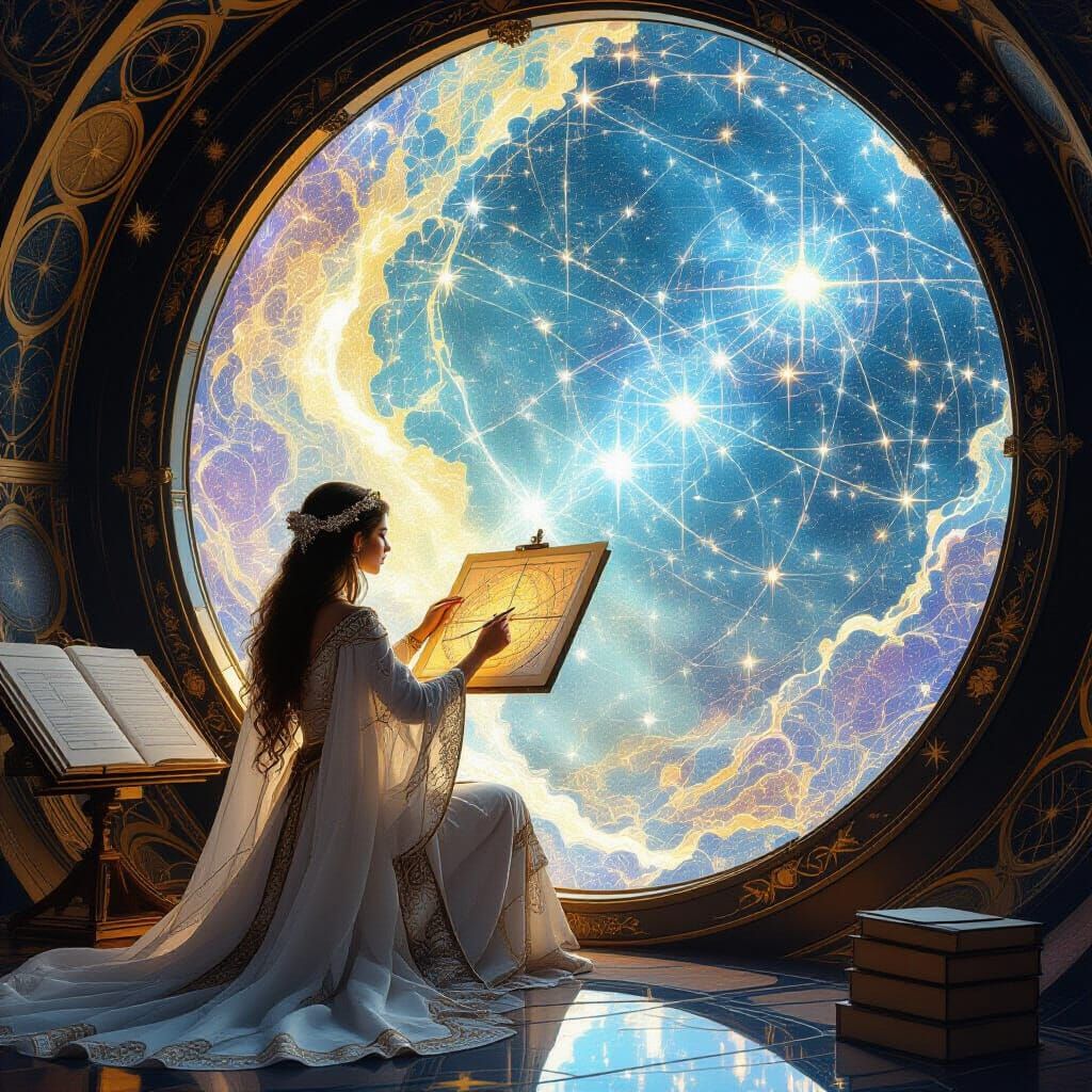 Celestial Cartographer Charts Constellations in Art Nouveau ...