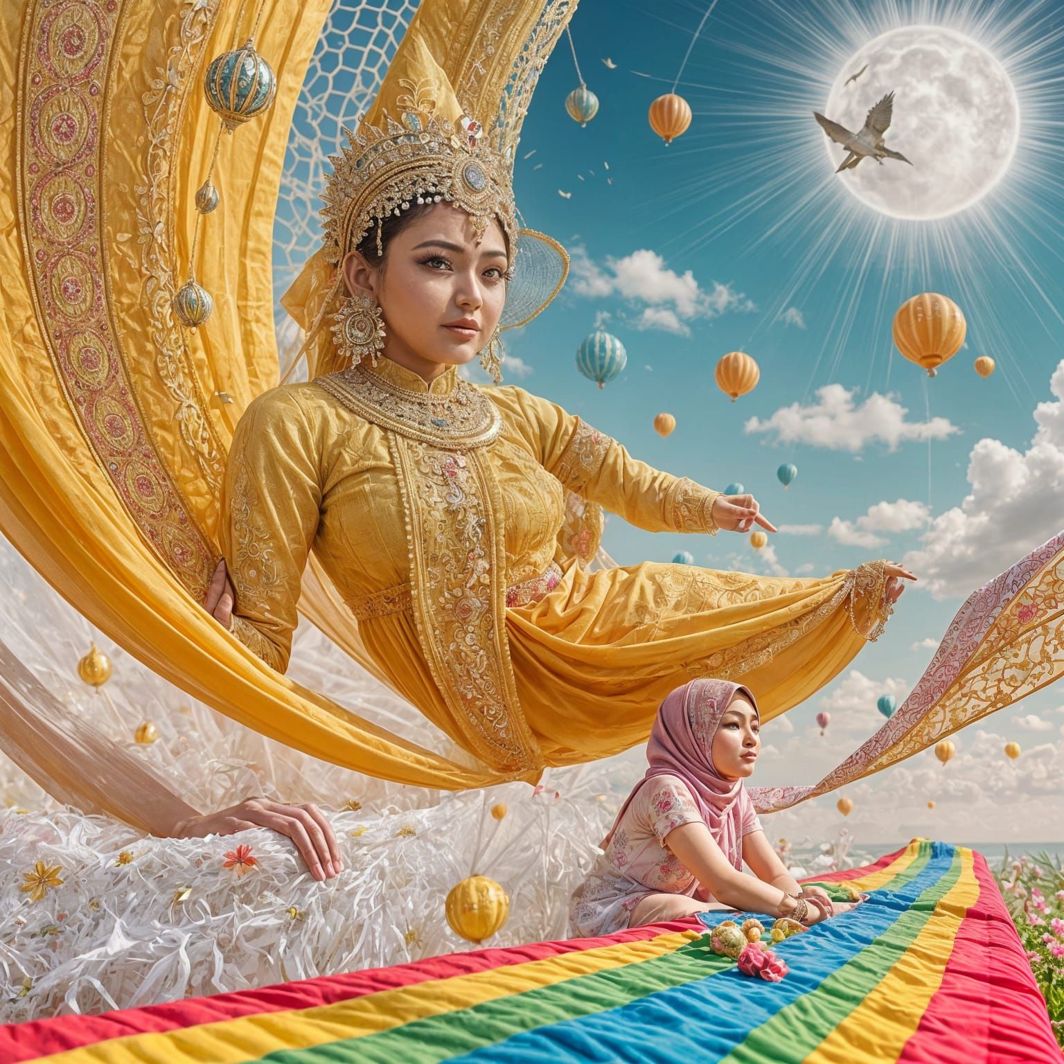 Portrait of a Beautiful Woman with Radiant Smile