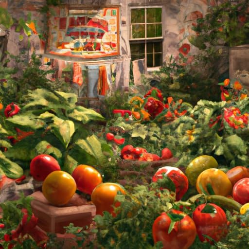 1940s Victory Garden in Photorealistic Style