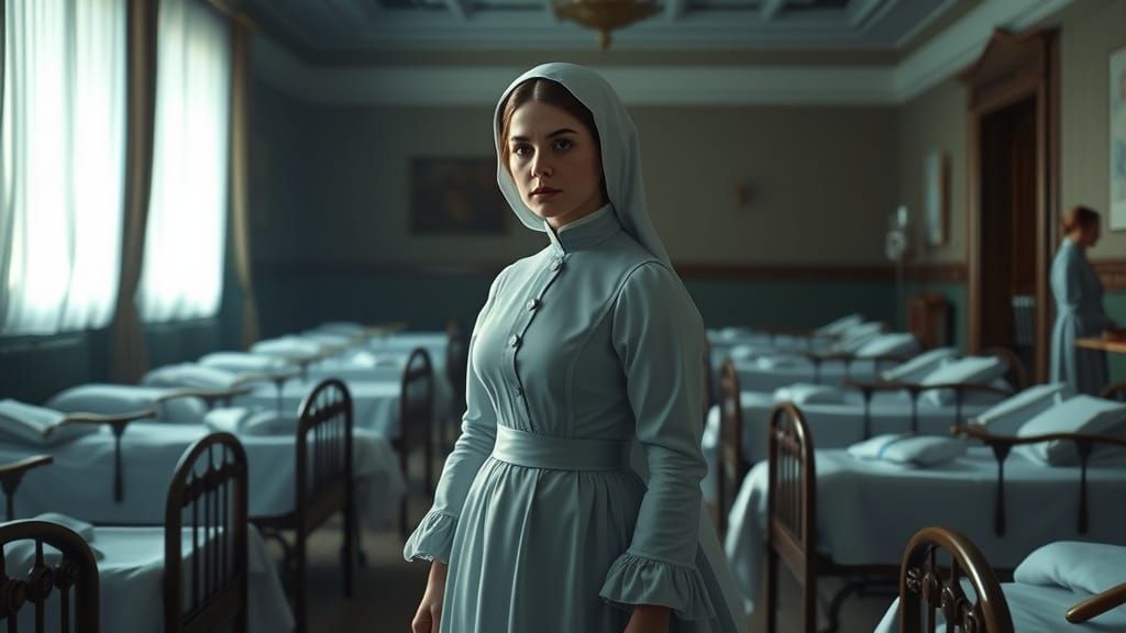 Florence Nightingale in Scutari Hospital Ward