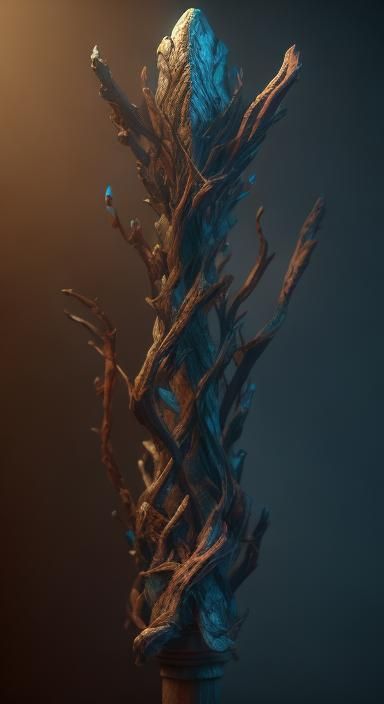 Gnarled Wooden Staff