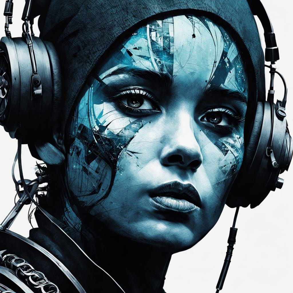 Cosmic Sentinels in Misty Starscape