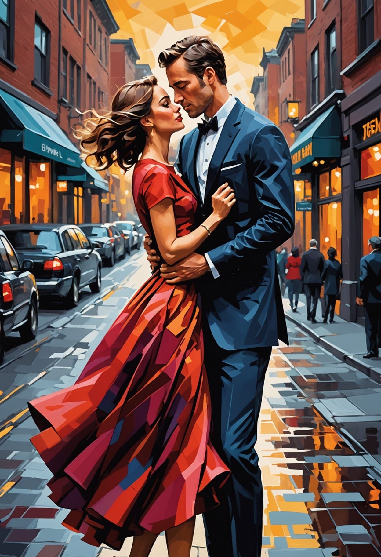 Classic Female Figure Study with Painterly Brushstrokes