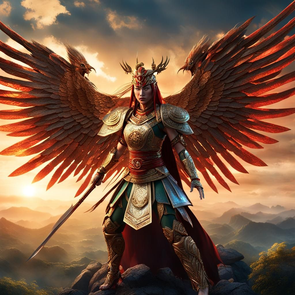 Asuka as Mythical Japanese Warrior Goddess