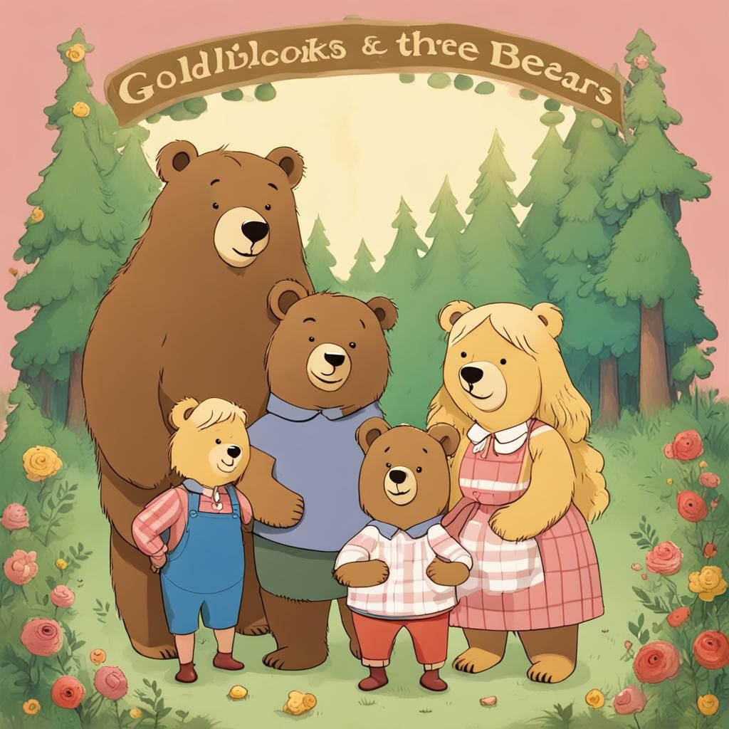 Goldilocks and the Three Bears Fairytale Scene