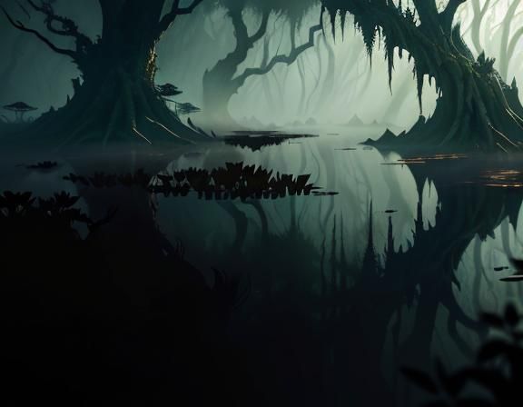 Menacing Bullywug Emerges from Mangrove Swamp