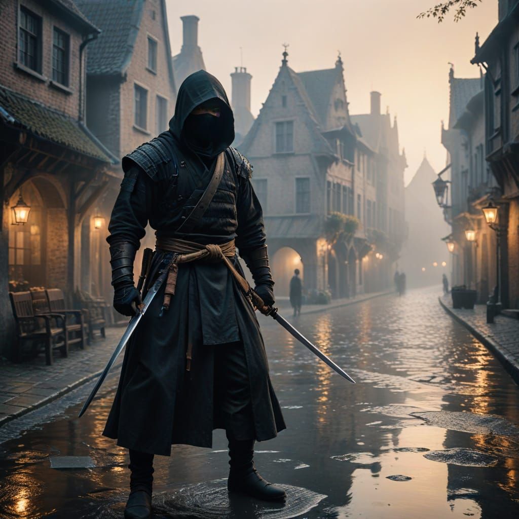 Ninja in Medieval Bruges