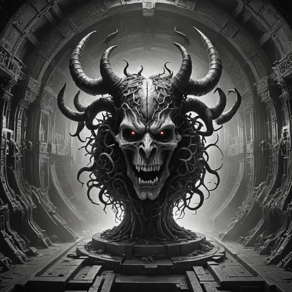 Demon Brain's Evil Dance: A Digital Matte Painting