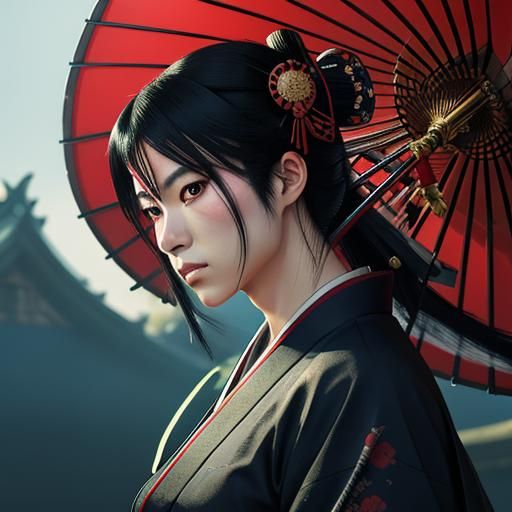 Japanese Culture: Geisha, Ninja, Samurai in Anime Style