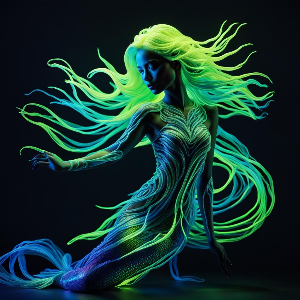 Fluorescent Mermaid