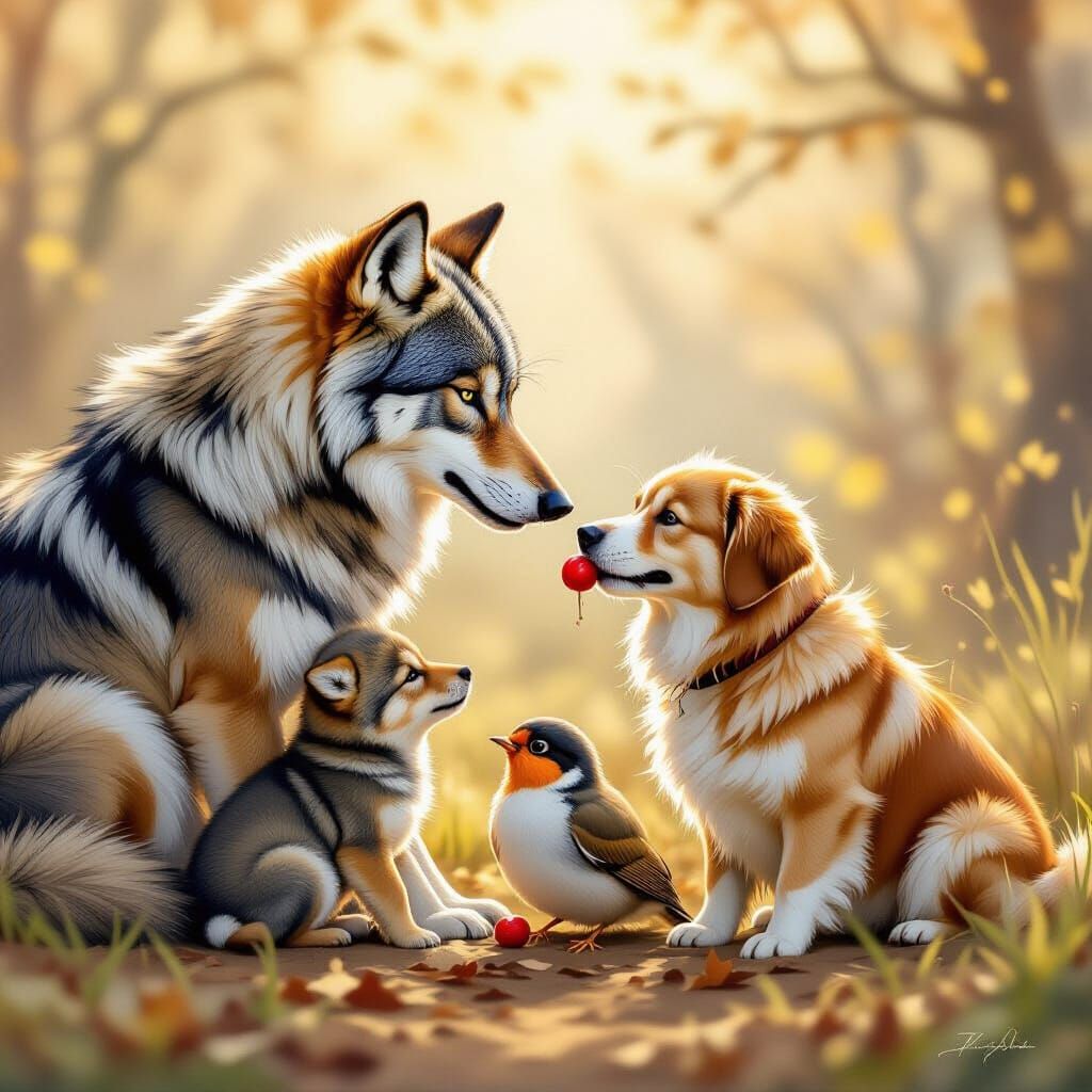 Scenes of Compassion in Nature and Animal Companionship