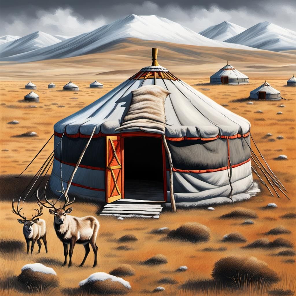 Beautiful Mongolian yurt