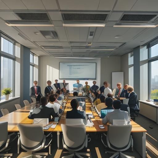 Collaborative Conference Room: A Cinematic Still