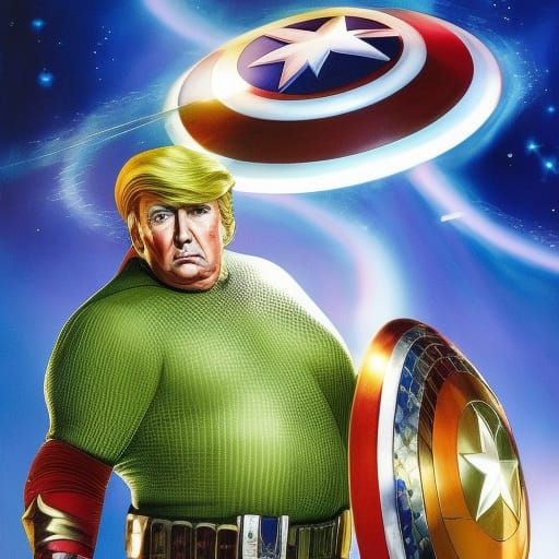 Donald Trump as Captain America