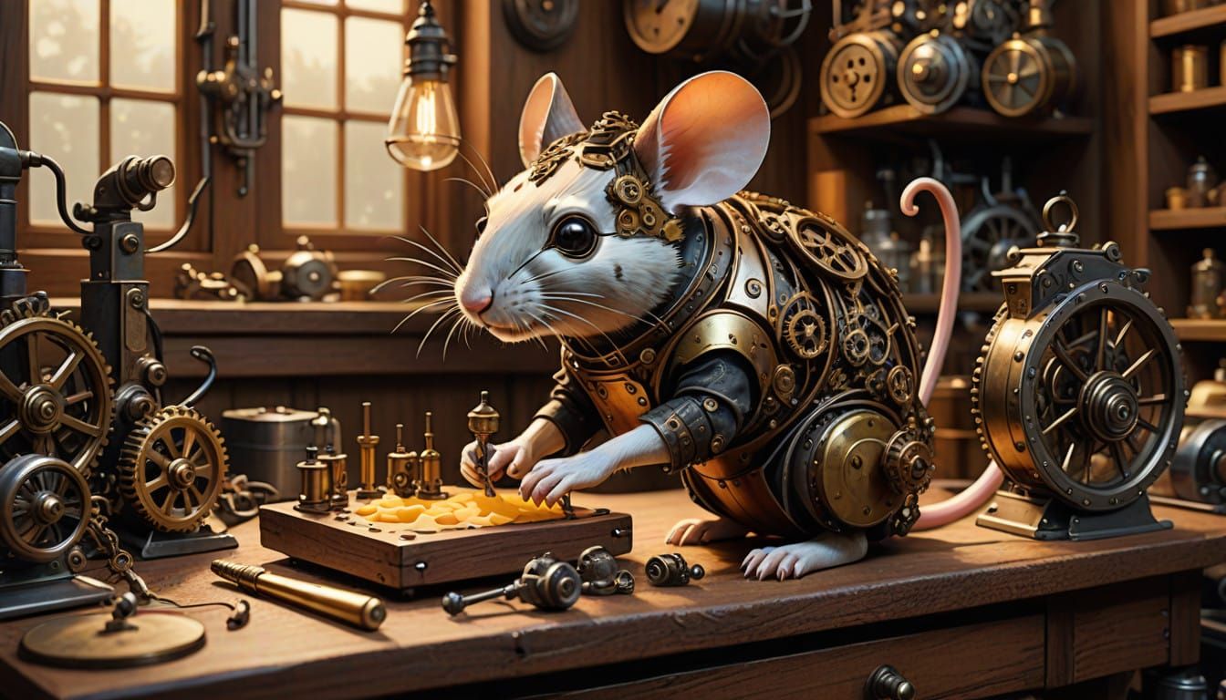 Mouse Whimsy in Steampunk Workshop