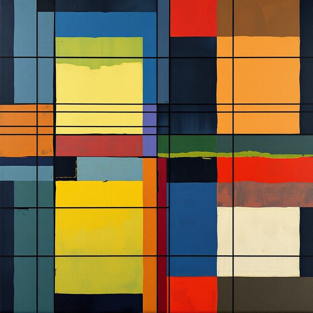 Mondarian squares and lines