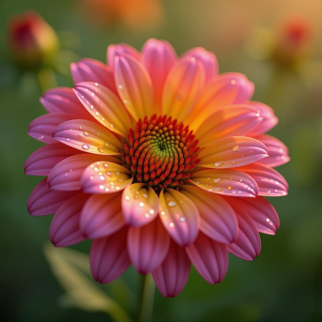 Multi-Colored Flower Masterpiece in Photorealistic Style