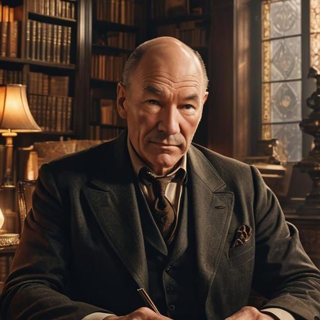 Patrick Stewart as Sherlock Holmes Portrait