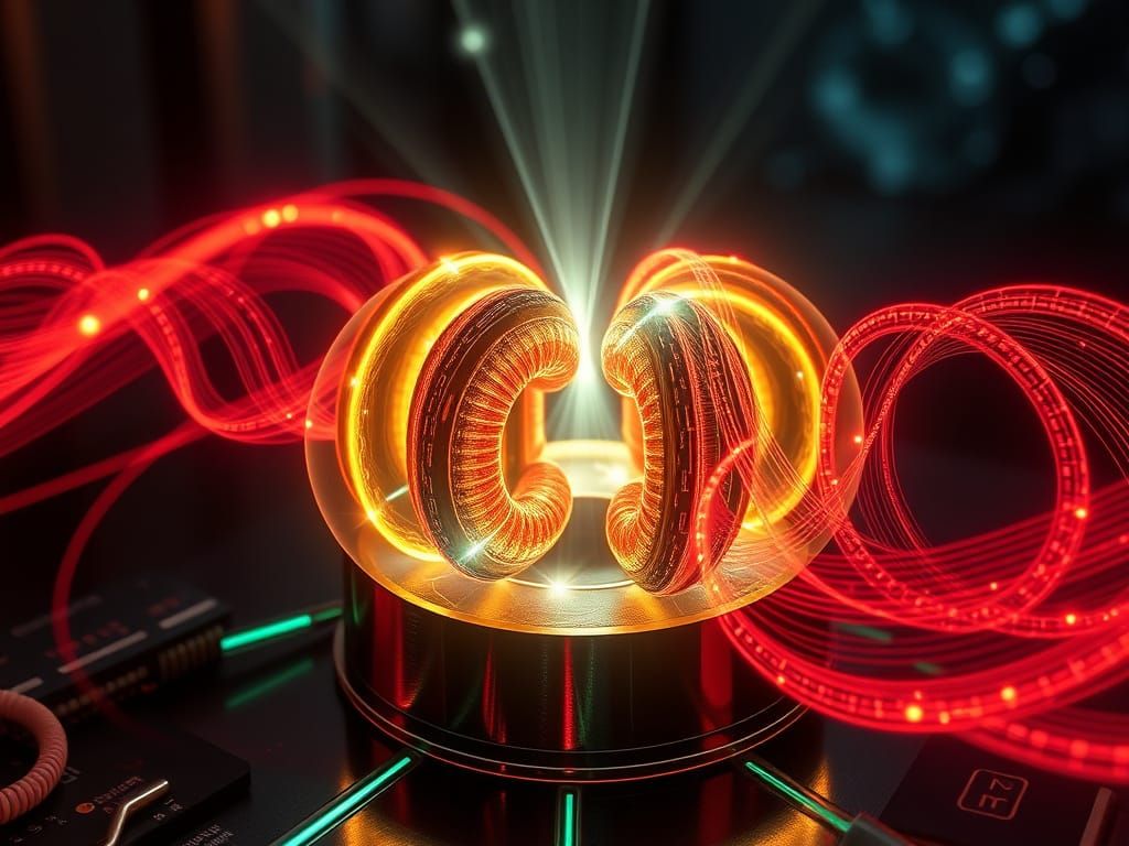 Abstract AI Interpretation of Inductor Sinusoidality