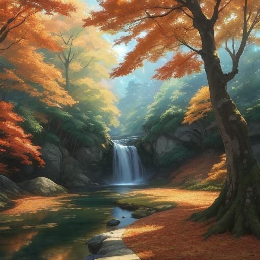 Maple Leaf Falling: Anime Key Visual