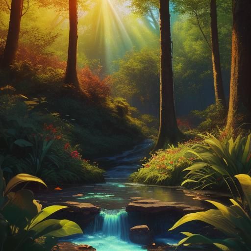 Chocolate Heart Merges with Forest: Splash Art